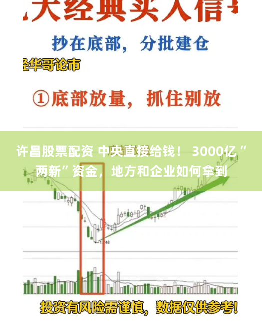 许昌股票配资 中央直接给钱！ 3000亿“两新”资金，地方和企业如何拿到